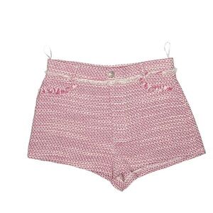 Zara Shorts Pink Tweed Medium Small